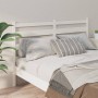 Solid white pine wood bed headboard 186x4x100 cm by vidaXL, Headboards and footboards - Ref: Foro24-818436, Price: 44,64 €, D...