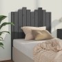 Solid gray pine wood bed headboard 96x4x110 cm by vidaXL, Headboards and footboards - Ref: Foro24-818452, Price: 48,92 €, Dis...