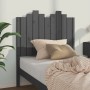 Solid gray pine wood bed headboard 96x4x110 cm by vidaXL, Headboards and footboards - Ref: Foro24-818452, Price: 48,99 €, Dis...