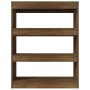 Oak brown plywood shelf 80x30x103 cm by vidaXL, Bookcases and shelves - Ref: Foro24-813619, Price: 57,43 €, Discount: %