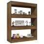 Oak brown plywood shelf 80x30x103 cm by vidaXL, Bookcases and shelves - Ref: Foro24-813619, Price: 57,43 €, Discount: %