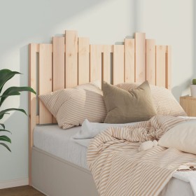 Solid pine wood bed headboard 126x4x110 cm by vidaXL, Headboards and footboards - Ref: Foro24-818460, Price: 46,99 €, Discoun...