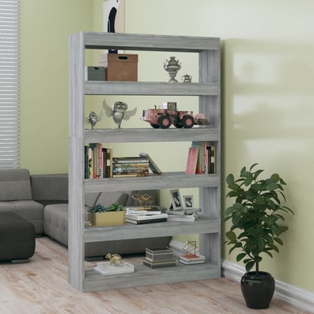 Sonoma graues Regal/Raumteiler 100x30x166 cm von vidaXL, Bücherregale und Regale - Ref: Foro24-813639, Preis: 75,95 €, Rabatt: %