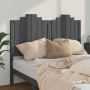 Solid gray pine wood bed headboard 146x4x110 cm by vidaXL, Headboards and footboards - Ref: Foro24-818472, Price: 64,99 €, Di...