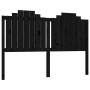 Solid black pine wood bed headboard 166x4x110 cm by vidaXL, Headboards and footboards - Ref: Foro24-818484, Price: 50,20 €, D...