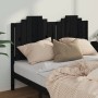 Solid black pine wood bed headboard 166x4x110 cm by vidaXL, Headboards and footboards - Ref: Foro24-818484, Price: 50,20 €, D...