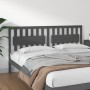 Solid gray pine wood bed headboard 185.5x4x100 cm by vidaXL, Headboards and footboards - Ref: Foro24-818587, Price: 61,29 €, ...