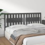 Solid gray pine wood bed headboard 185.5x4x100 cm by vidaXL, Headboards and footboards - Ref: Foro24-818587, Price: 61,29 €, ...