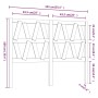 Bettkopfteil aus massivem schwarzem Kiefernholz, 141 x 4 x 100 cm von vidaXL, Kopf- und Fußteile - Ref: Foro24-818619, Preis:...