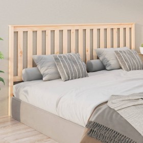 Solid pine wood bed headboard 206x6x101 cm by vidaXL, Headboards and footboards - Ref: Foro24-818540, Price: 50,99 €, Discoun...