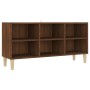 TV cabinet solid wood legs oak brown 103.5x30x50 cm by vidaXL, TV Furniture - Ref: Foro24-813154, Price: 52,74 €, Discount: %