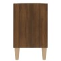 TV cabinet solid wood legs oak brown 103.5x30x50 cm by vidaXL, TV Furniture - Ref: Foro24-813154, Price: 52,74 €, Discount: %