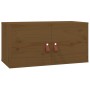 Honey brown solid pine wood wall cabinet 60x30x30 cm by vidaXL, Shelves and shelves - Ref: Foro24-818371, Price: 61,11 €, Dis...