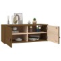 Honey brown solid pine wood wall cabinet 80x30x30 cm by vidaXL, Shelves and shelves - Ref: Foro24-818381, Price: 81,30 €, Dis...