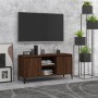 Mueble de TV con patas de metal marrón roble 103,5x35x50 cm de vidaXL, Muebles TV - Ref: Foro24-813163, Precio: 55,82 €, Desc...