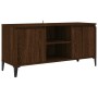 Mueble de TV con patas de metal marrón roble 103,5x35x50 cm de vidaXL, Muebles TV - Ref: Foro24-813163, Precio: 55,82 €, Desc...