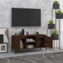 Mueble de TV con patas de metal marrón roble 103,5x35x50 cm de vidaXL, Muebles TV - Ref: Foro24-813163, Precio: 55,82 €, Desc...