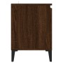 Mueble de TV con patas de metal marrón roble 103,5x35x50 cm de vidaXL, Muebles TV - Ref: Foro24-813163, Precio: 55,82 €, Desc...