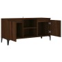 Mueble de TV con patas de metal marrón roble 103,5x35x50 cm de vidaXL, Muebles TV - Ref: Foro24-813163, Precio: 55,82 €, Desc...