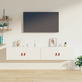 Wall cabinets 2 pcs solid white pine wood 80x30x30 cm by vidaXL, Shelves and shelves - Ref: Foro24-818378, Price: 137,65 €, D...