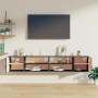 Wall cabinets 2 pcs solid gray pine wood 80x30x30 cm by vidaXL, Shelves and shelves - Ref: Foro24-818390, Price: 80,19 €, Dis...