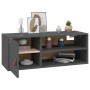 Wall cabinets 2 pcs solid gray pine wood 80x30x30 cm by vidaXL, Shelves and shelves - Ref: Foro24-818390, Price: 80,19 €, Dis...