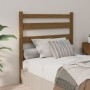 Honey brown solid pine wood bed headboard 106x4x100 cm by vidaXL, Headboards and footboards - Ref: Foro24-818408, Price: 31,7...