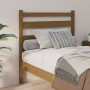 Honey brown solid pine wood bed headboard 106x4x100 cm by vidaXL, Headboards and footboards - Ref: Foro24-818408, Price: 31,7...