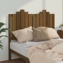 Honey brown solid pine wood bed headboard 126x4x110 cm by vidaXL, Headboards and footboards - Ref: Foro24-818463, Price: 39,9...