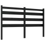 Solid black pine wood bed headboard 156x4x100 cm by vidaXL, Headboards and footboards - Ref: Foro24-818429, Price: 48,21 €, D...