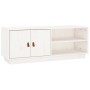 Mueble de TV de madera maciza de pino blanco 105x34x40 cm de vidaXL, Muebles TV - Ref: Foro24-818221, Precio: 72,04 €, Descue...