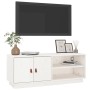 Massiver TV-Schrank aus weißem Kiefernholz, 105 x 34 x 40 cm von vidaXL, TV-Möbel - Ref: Foro24-818221, Preis: 72,04 €, Rabat...