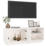 Solid white pine wood TV cabinet 105x34x40 cm by vidaXL, TV Furniture - Ref: Foro24-818221, Price: 71,99 €, Discount: %