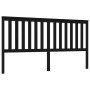 Solid black pine wood bed headboard 186x6x101 cm by vidaXL, Headboards and footboards - Ref: Foro24-818539, Price: 53,13 €, D...