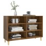 Aparador de madera de ingeniería marrón roble 103,5x35x70 cm de vidaXL, Aparadores - Ref: Foro24-813184, Precio: 73,33 €, Des...