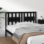 Solid black pine wood bed headboard 145.5x4x100 cm by vidaXL, Headboards and footboards - Ref: Foro24-818574, Price: 37,33 €,...