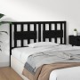 Solid black pine wood bed headboard 145.5x4x100 cm by vidaXL, Headboards and footboards - Ref: Foro24-818574, Price: 37,33 €,...