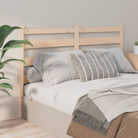 Solid pine wood bed headboard 156x4x100 cm by vidaXL, Headboards and footboards - Ref: Foro24-818425, Price: 28,99 €, Discoun...