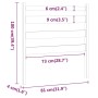 Bettkopfteil aus massivem Kiefernholz in Honigbraun, 81 x 4 x 100 cm von vidaXL, Kopf- und Fußteile - Ref: Foro24-818398, Pre...