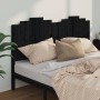 Cabecero de cama madera maciza de pino negro 186x4x110 cm de vidaXL, Cabeceros y pies de cama - Ref: Foro24-818489, Precio: 7...