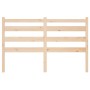 Solid pine wood bed headboard 206x4x100 cm by vidaXL, Headboards and footboards - Ref: Foro24-818440, Price: 31,64 €, Discoun...