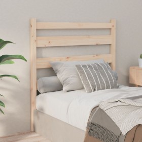 Solid pine wood bed headboard 81x4x100 cm by vidaXL, Headboards and footboards - Ref: Foro24-818395, Price: 30,26 €, Discount: %