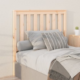 Solid pine wood bed headboard 106x6x101 cm by vidaXL, Headboards and footboards - Ref: Foro24-818505, Price: 44,99 €, Discoun...