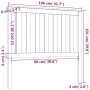 Cabecero de cama madera maciza de pino 106x6x101 cm de vidaXL, Cabeceros y pies de cama - Ref: Foro24-818505, Precio: 44,99 €...