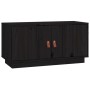 Solid black pine wood TV cabinet 80x34x40 cm by vidaXL, TV Furniture - Ref: Foro24-818234, Price: 56,65 €, Discount: %