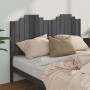 Solid gray pine wood bed headboard 156x4x110 cm by vidaXL, Headboards and footboards - Ref: Foro24-818477, Price: 74,99 €, Di...