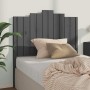 Solid gray pine wood bed headboard 106x4x110 cm by vidaXL, Headboards and footboards - Ref: Foro24-818457, Price: 52,34 €, Di...