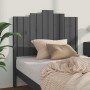 Solid gray pine wood bed headboard 106x4x110 cm by vidaXL, Headboards and footboards - Ref: Foro24-818457, Price: 52,99 €, Di...