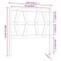 Bettkopfteil aus massivem Kiefernholz in Honigbraun, 106 x 4 x 100 cm von vidaXL, Kopf- und Fußteile - Ref: Foro24-818608, Pr...