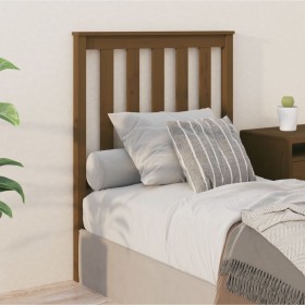 Honey brown solid pine wood bed headboard 81x6x101 cm by vidaXL, Headboards and footboards - Ref: Foro24-818498, Price: 36,99...